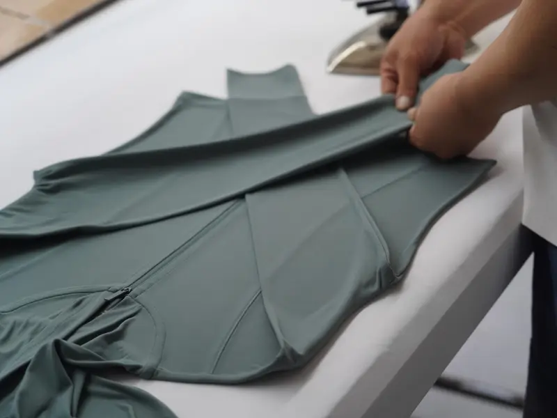 Illustrative garment stage