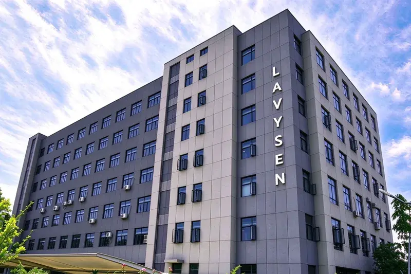Illustrative LAVYSEN factory exterior concept, not a verified site photograph