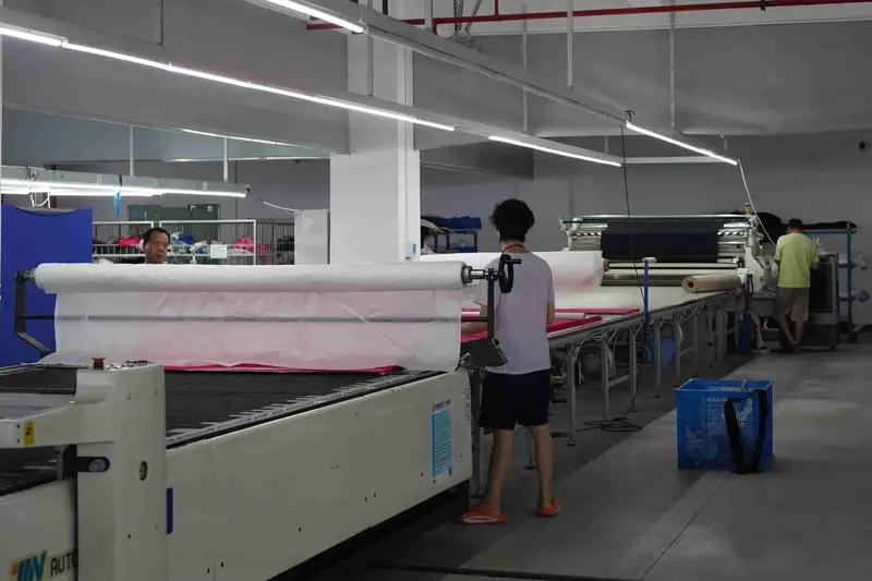 Illustrative cutting room operation