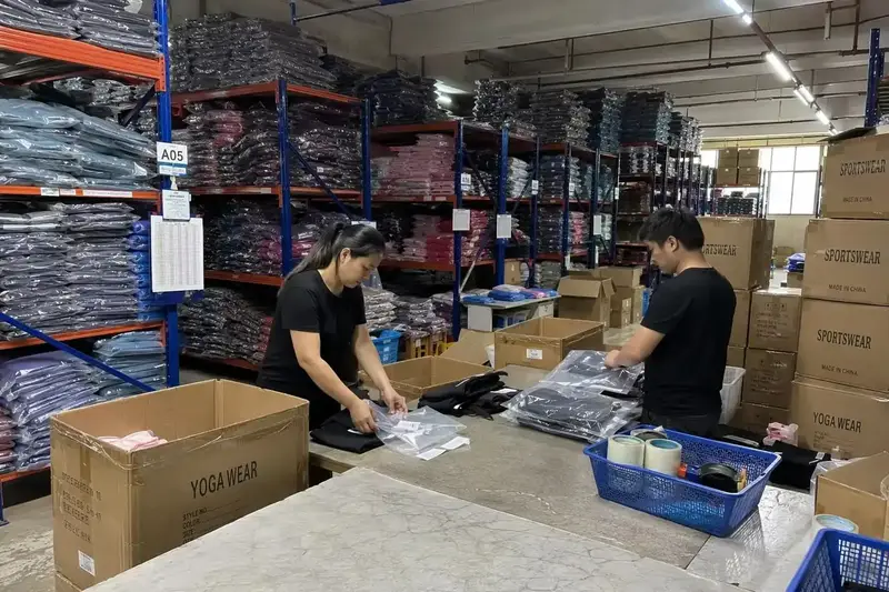 Illustrative packing area operation